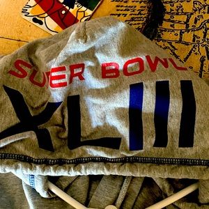 Official super bowl 43 hooded long sleeve shirt